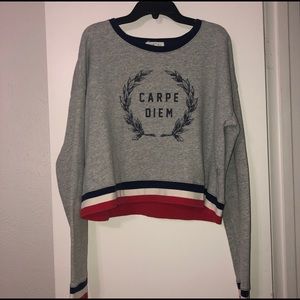 Aeropostale Grey Crop Top